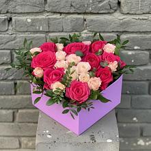 Цветочная композиция из Розы в коробке в Кшенский