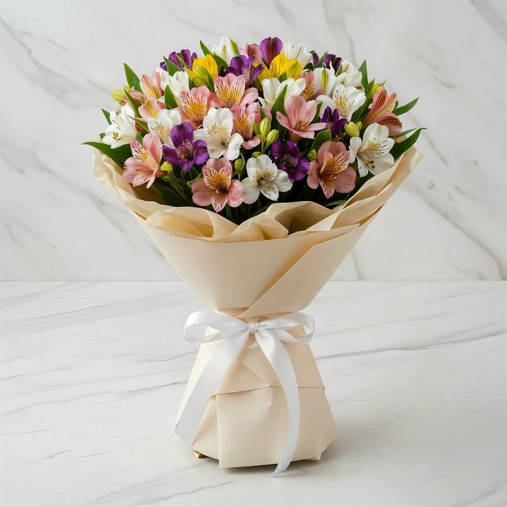 Букет цветов из: Альстромерии в Кшенский