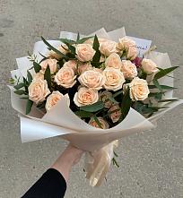 Букет Кремовые розы Латте в Кшенский