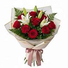 Букет цветов из:  Лилии и Розы в Кшенский