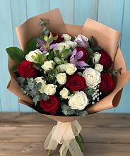 Букет цветов из:  Розы и Альстромерии в Кшенский