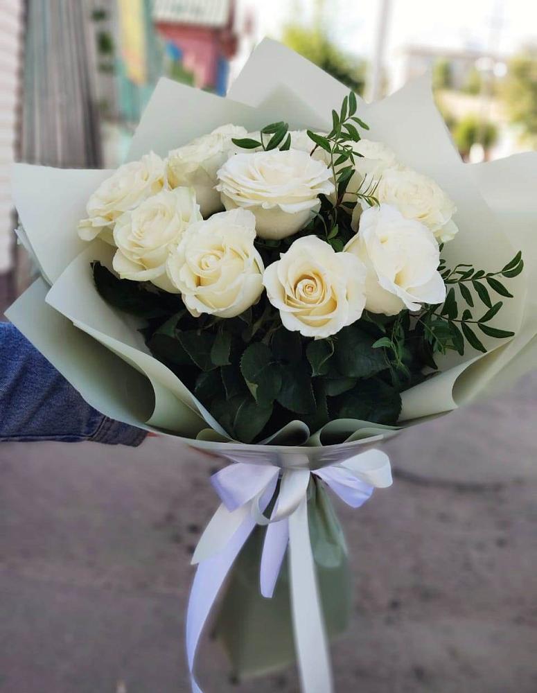 Букет Белые розы Проуд в Кшенский