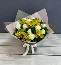 Букет цветов из:  Орхидеи и Розы в Кшенский