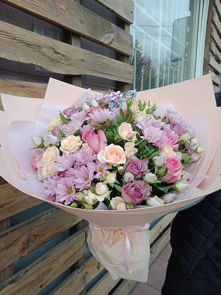 Букет цветов из: Розы и Хризантемы в Кшенский