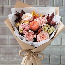 Букет цветов из:  Гвоздики, Хризантемы и Розы в Кшенский