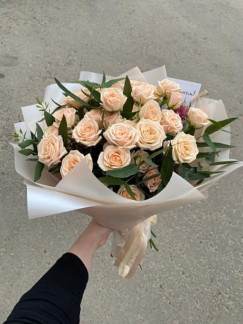 Букет Кремовые розы Латте в Кшенский