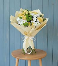 Букет цветов из:  Хризантемы и Розы #REPLACE_PRED# Кшенский