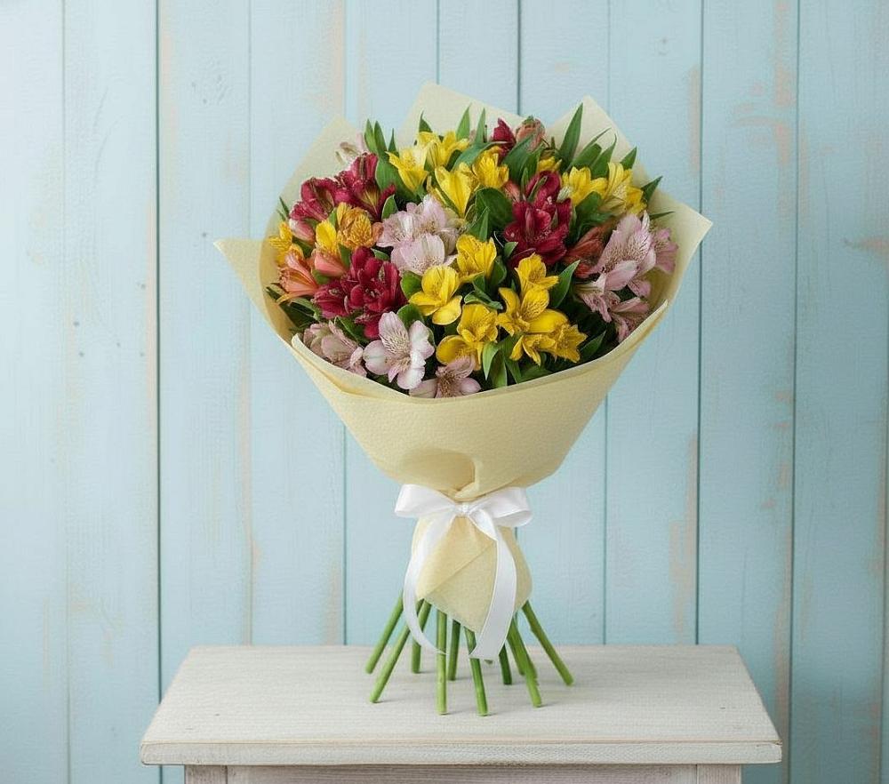 Букет цветов из: Альстромерии в Кшенский