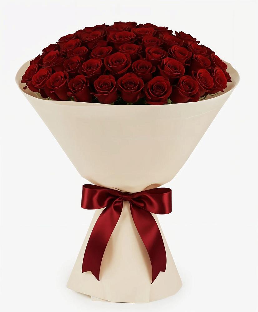 Букет 101 Бордовая роза Блэк Бакарра в Кшенский